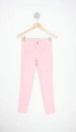 calça de sarja hering kids rosa