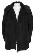 cardigan Anselmi femininO preto com pelo