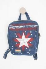 mochila disney feminina azul com silk