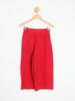 calça de tecido feminina vermelha