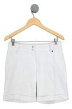 shorts seiki feminino branco com barra italiana