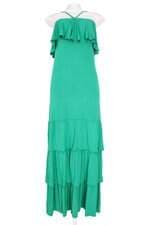 Vestido Longo Verde Com Babado girraz