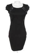 vestido feminino gazar preto com renda