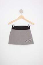 saia kids estampada com bordado e forro