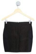 saia Bobstore feminina preta com recortes