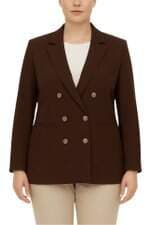 blazer alfaiatado Renner marrom com forro