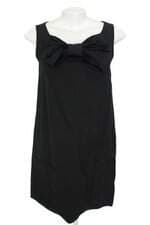 vestido maria bonita extra feminino preto com forro e laço