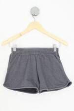 shorts feminino cinza