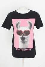 camiseta Blue Steel feminina preta com silk