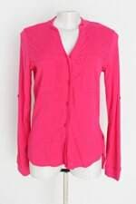 blusa feminina rosa com barra mullet