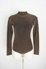 body joge feminino dourado