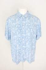 camisa disney masculina azul estampada