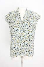 blusa ann taylor feminina estampada com pregas