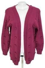 Cardigan Rosa em Tricô