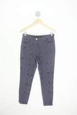 calça de tecido zara feminina azul