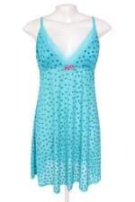 camisola Renner feminina azul com flocado e transparência