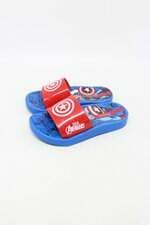 chinelo slide marvel infantil azul 