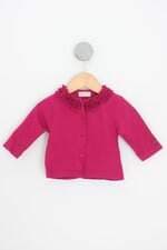 casaco green kids rosa com babado