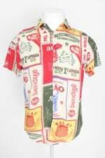 camisa bendizê masculina estampada