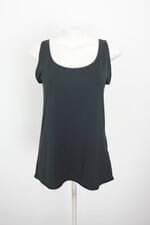 blusa feminina preta com recortes