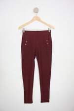 calça de tecido feminina vermelha