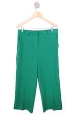 calça de tecido Zara feminina verde