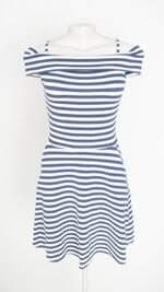 vestido juvenil young class listrado