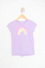 blusa place infantil roxa com paetê