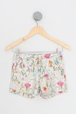 shorts zara kids branco floral