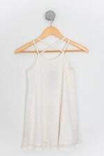 vestido zara kids off white com forro