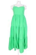 Vestido Longo com Babado Verde Riachuelo 