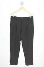 calça de tecido feminina preta