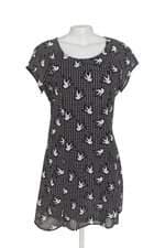 vestido curto divided feminino estampado e com forro