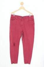 calça de sarja riachuelo feminina vermelha
