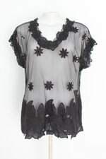 blusa corpo e alma feminina preta com bordado