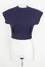 blusa cropped Lança Perfume feminina azul