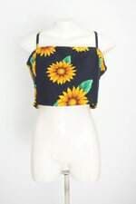 cropped camarim florido feminino estampado