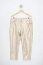 calça de tecido time and tru feminina bege