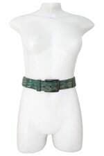 cinto feminino verde com aplique