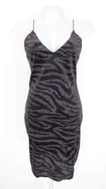 Vestido de Alcinha Animal Print Zebra com Hotfix H&M