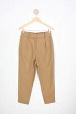 calça de tecido pade d feminina bege
