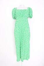 vestido Renner feminino verde floral com fenda