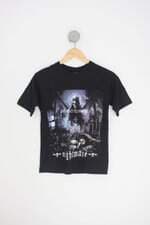 blusa infantil preta com silk