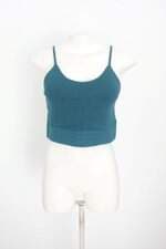 cropped de tricô cuplover feminino verde