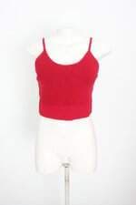 cropped de tricô cuplover feminino vermelho