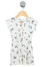 vestido Carter'S kids branco estampado
