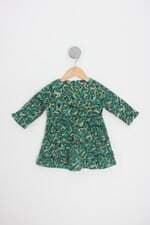 vestido green kids verde floral