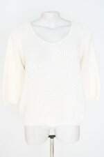 blusa de malha feminina branca