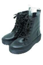 bota coturno feminina preta