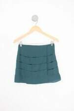 saia bobstore feminina verde com recortes